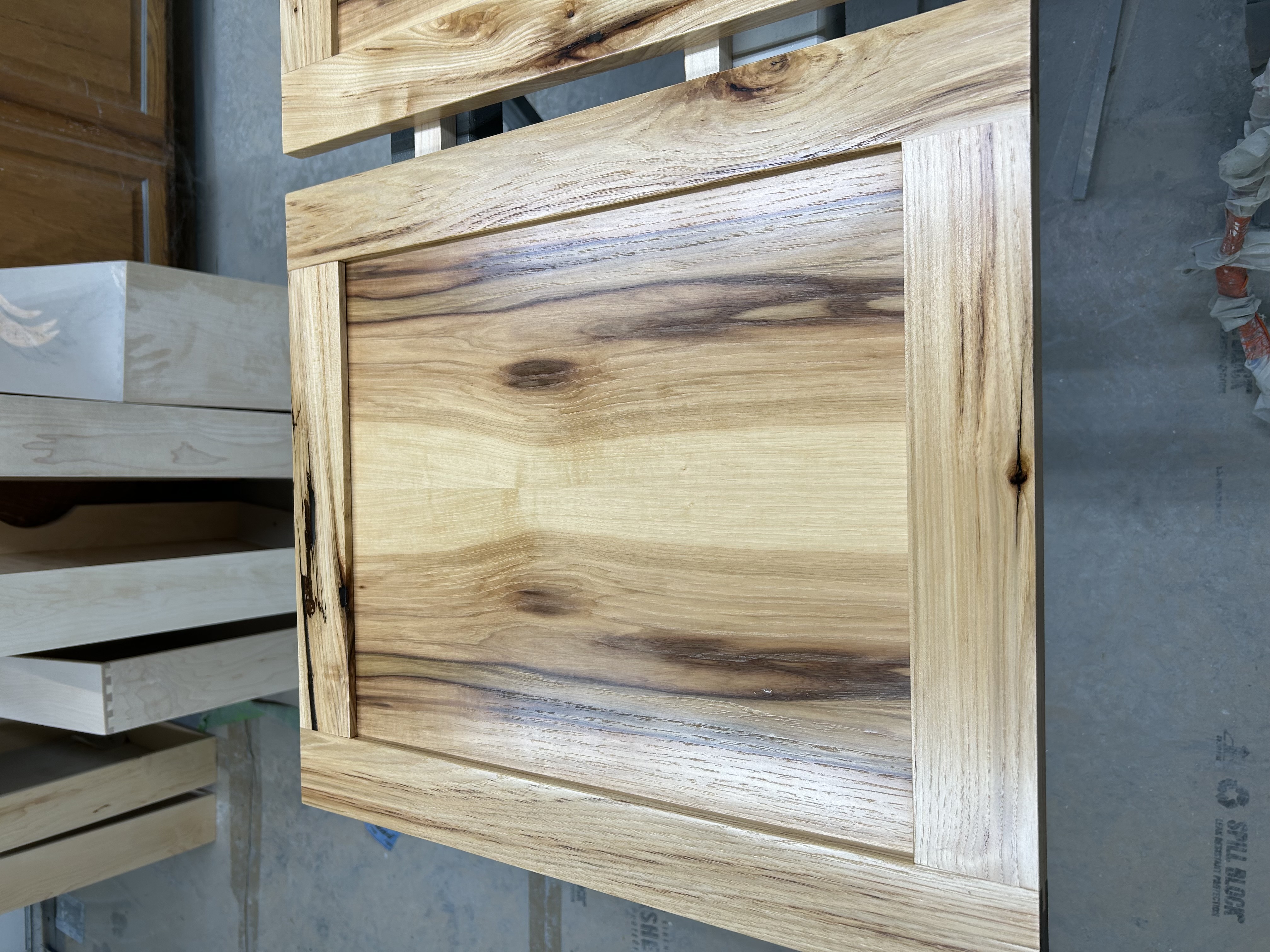 Hand-crafted natural wood grain cabinet door — Up North Hand Crafted Cabinetry